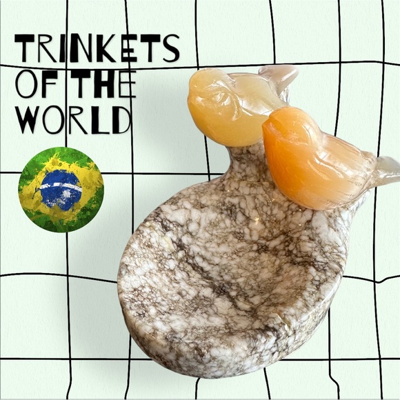 Marble & Selenite Trinket Dish - Picture 1 of 4